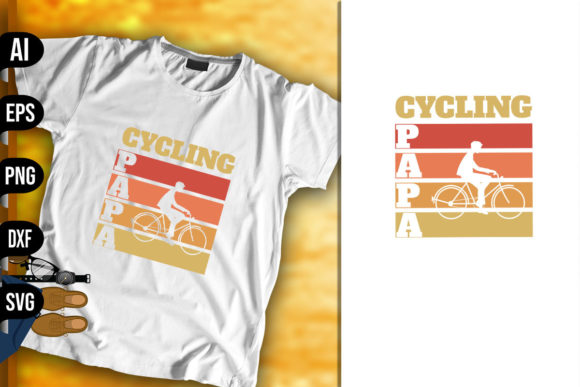Cycling Papa - Vintage Retro Design