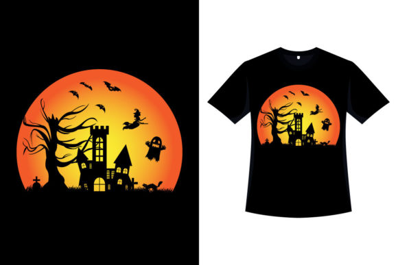 Halloween Nightmare Retro T-shirt Design