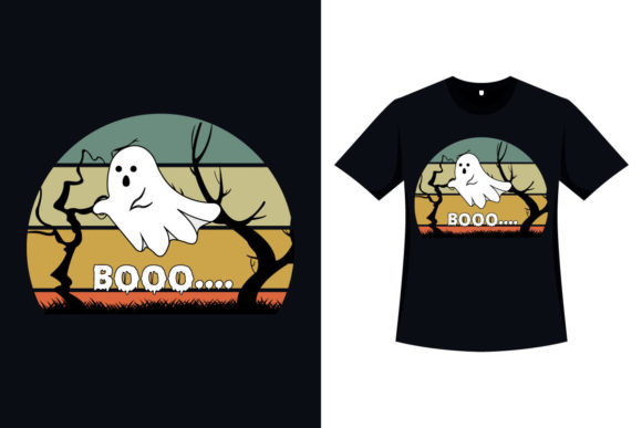 Halloween Retro T-Shirt Vector Design