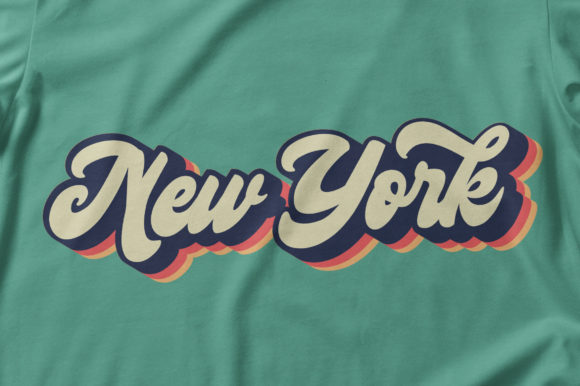 Retro New York Typography