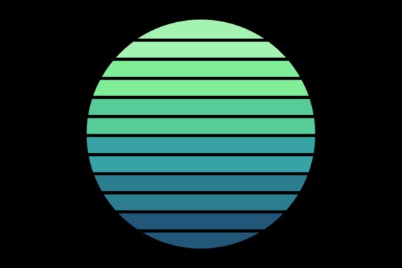 Retro Sunset Circle 58
