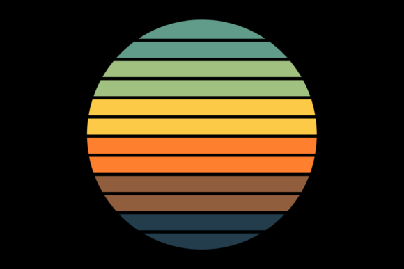 Retro Sunset Circle 84