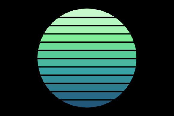 Retro Sunset Circle 97