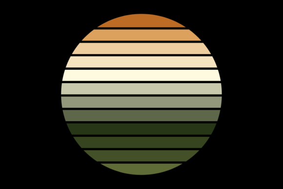 Retro Sunset Circle Design 42