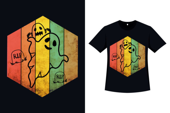 Retro T-shirt Design for Halloween Event