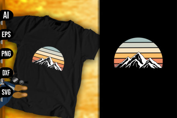 Vintage Retro Mountain Design
